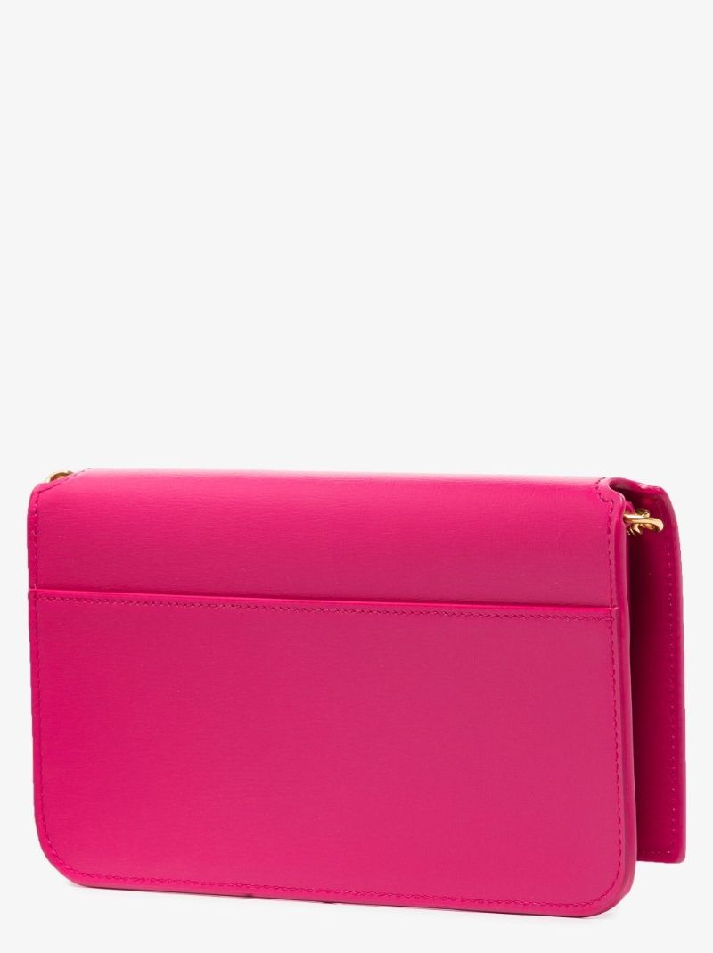 Pink Monogram Leather Phone Holder Bag
