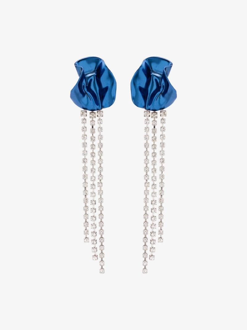 Blue Georgia Crystal Drop Earrings