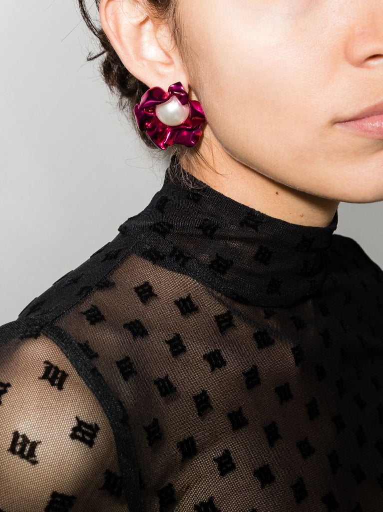 Pink Titania Pearl Earrings