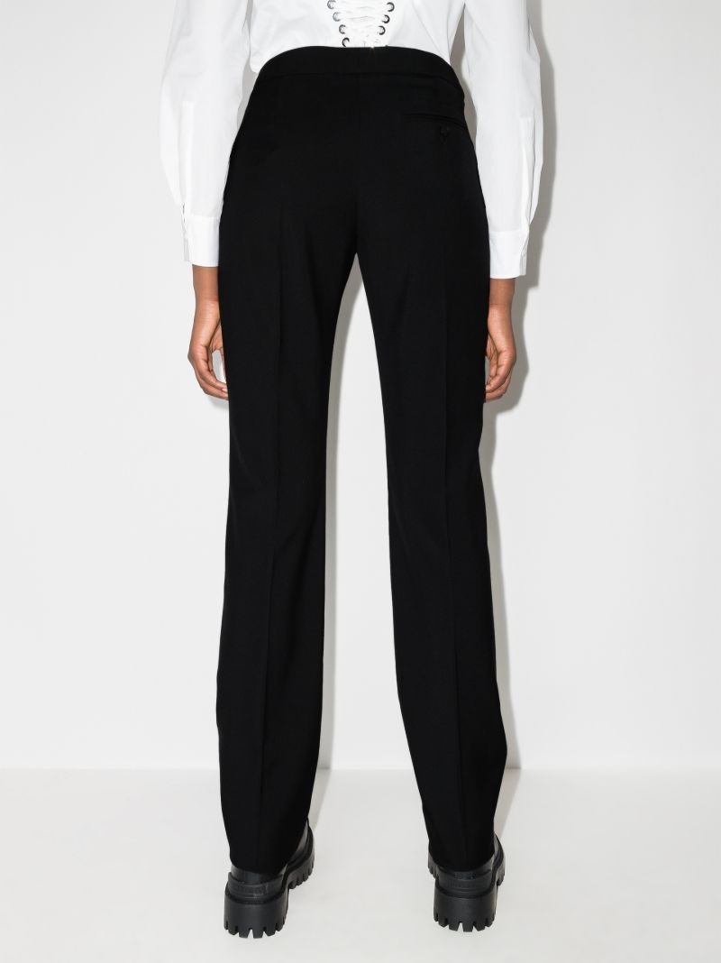 Straight Leg Wool Trousers
