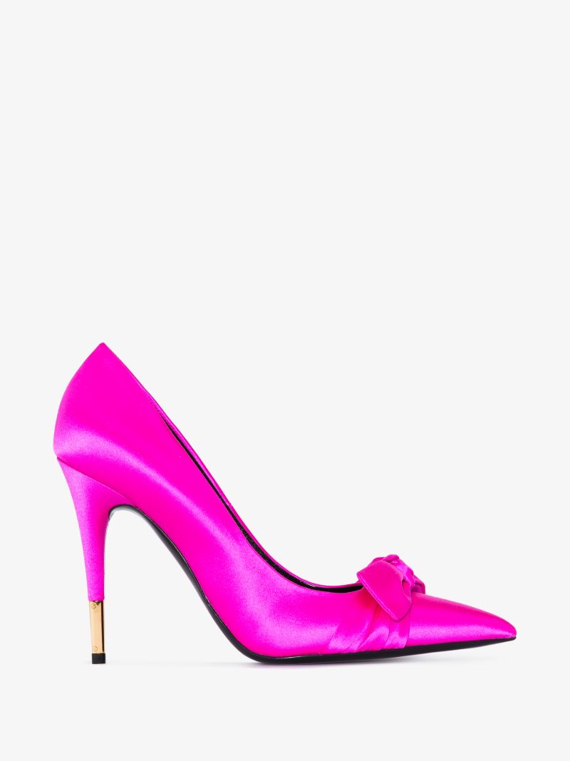 Pink Bow 105 Pumps