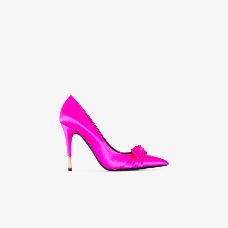 Pink Bow 105 Pumps