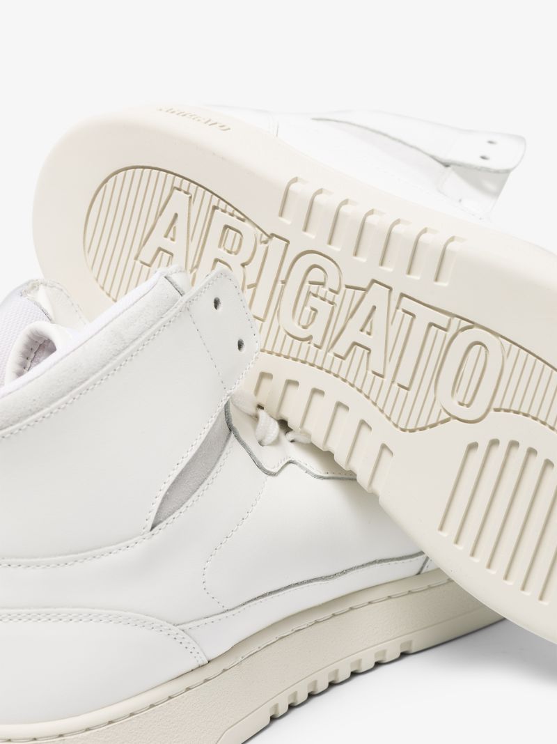 White Dice Hi Leather Sneakers
