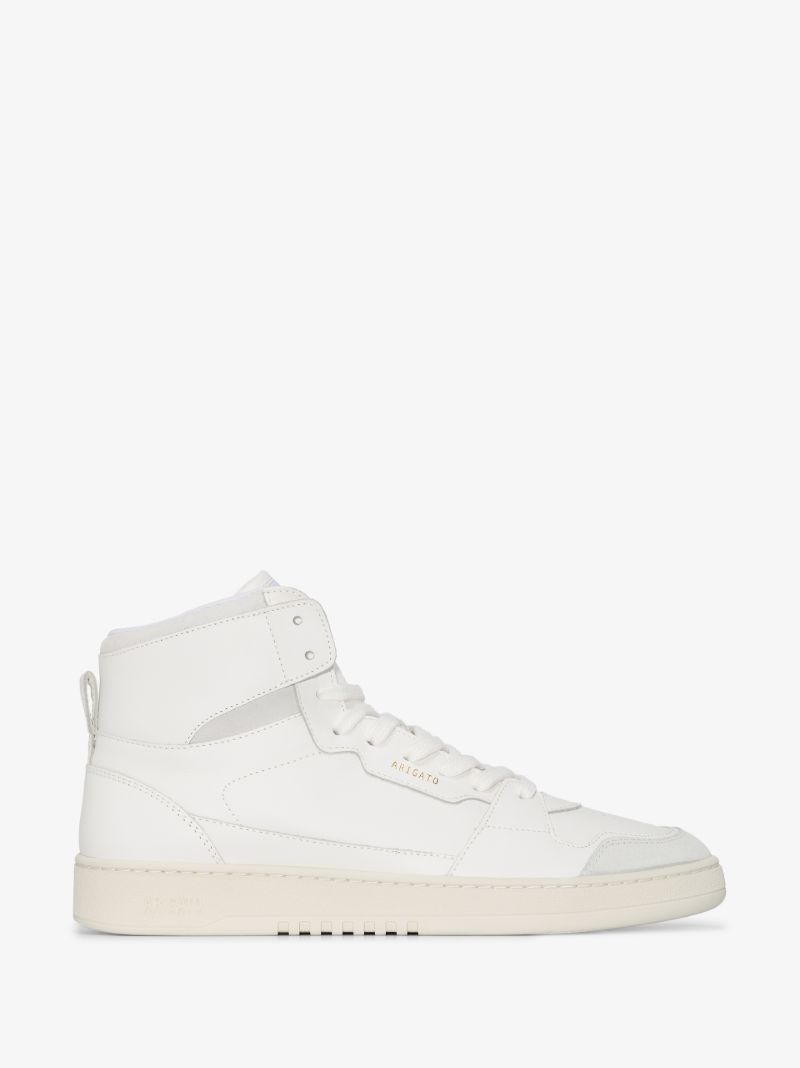 White Dice Hi Leather Sneakers