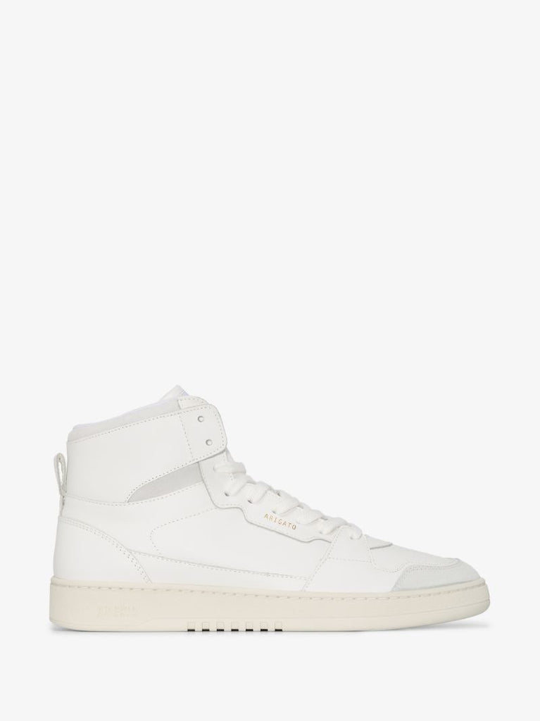 White Dice Hi Leather Sneakers