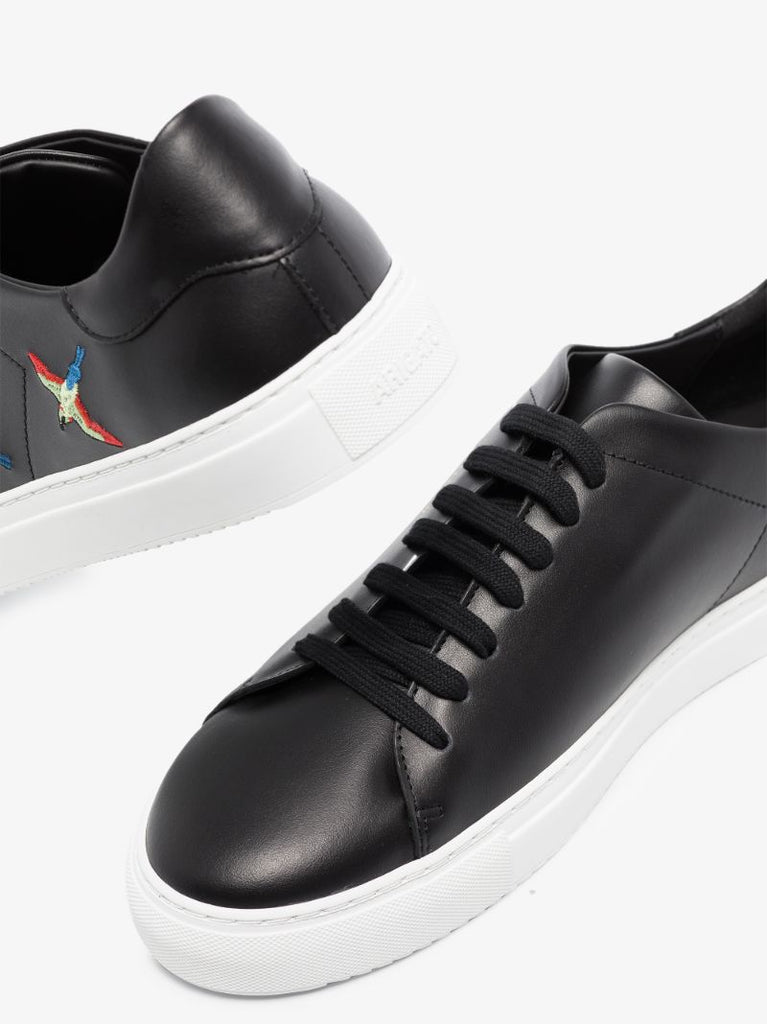 Black Clean 90 Bee Birds Leather Sneakers