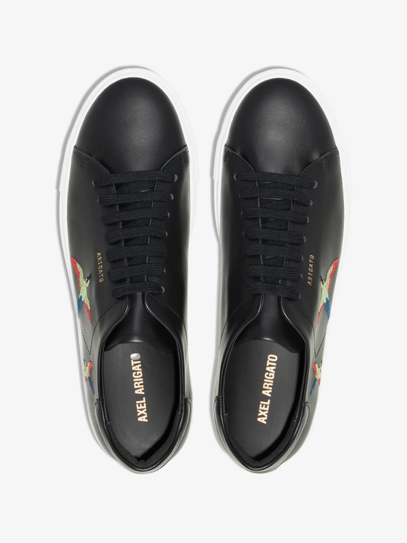 Black Clean 90 Bee Birds Leather Sneakers