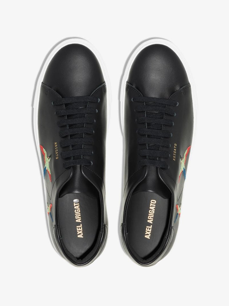 Black Clean 90 Bee Birds Leather Sneakers
