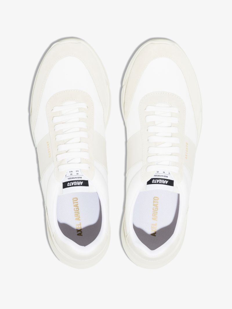 White Genesis Vintage Runner Leather Sneakers
