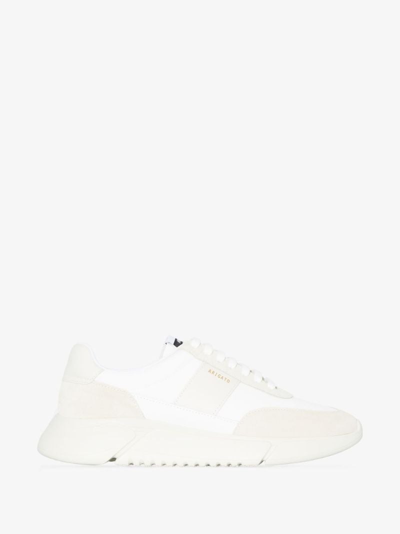 White Genesis Vintage Runner Leather Sneakers