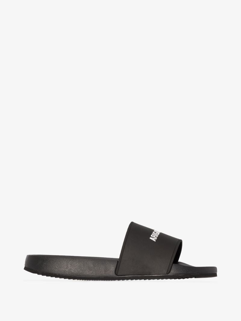 Black Logo Pool Slides