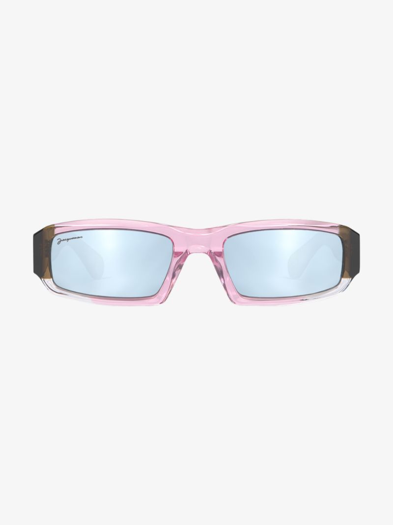 Pink Les Lunettes Altu Rectangle Sunglasses