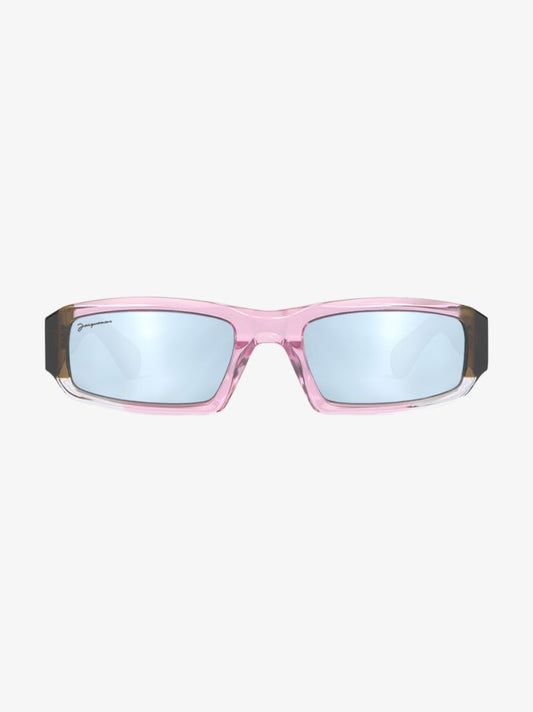 Pink Les Lunettes Altu Rectangle Sunglasses