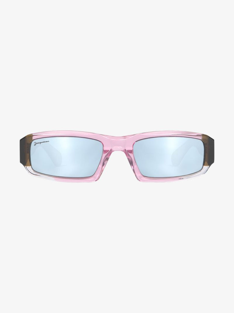 Pink Les Lunettes Altu Rectangle Sunglasses