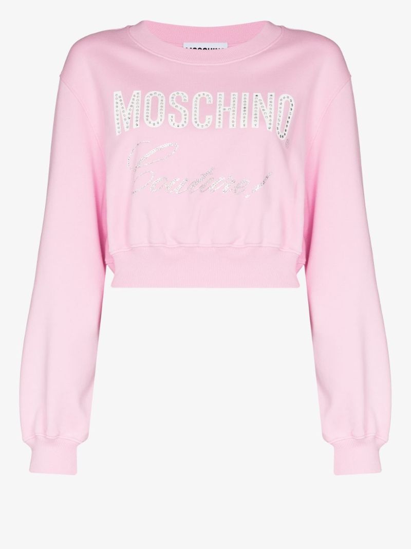 Relaxed Logo Cropped Sweatshirt