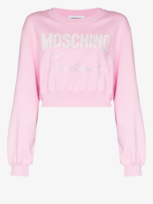 Relaxed Logo Cropped Sweatshirt