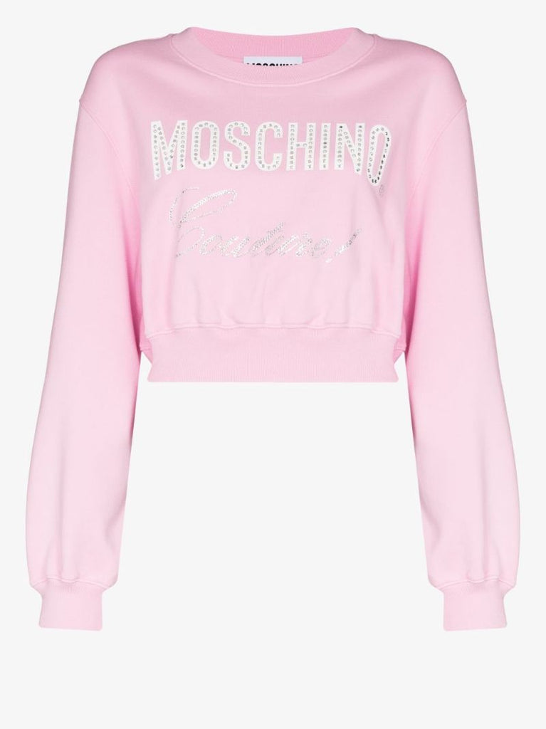 Relaxed Logo Cropped Sweatshirt
