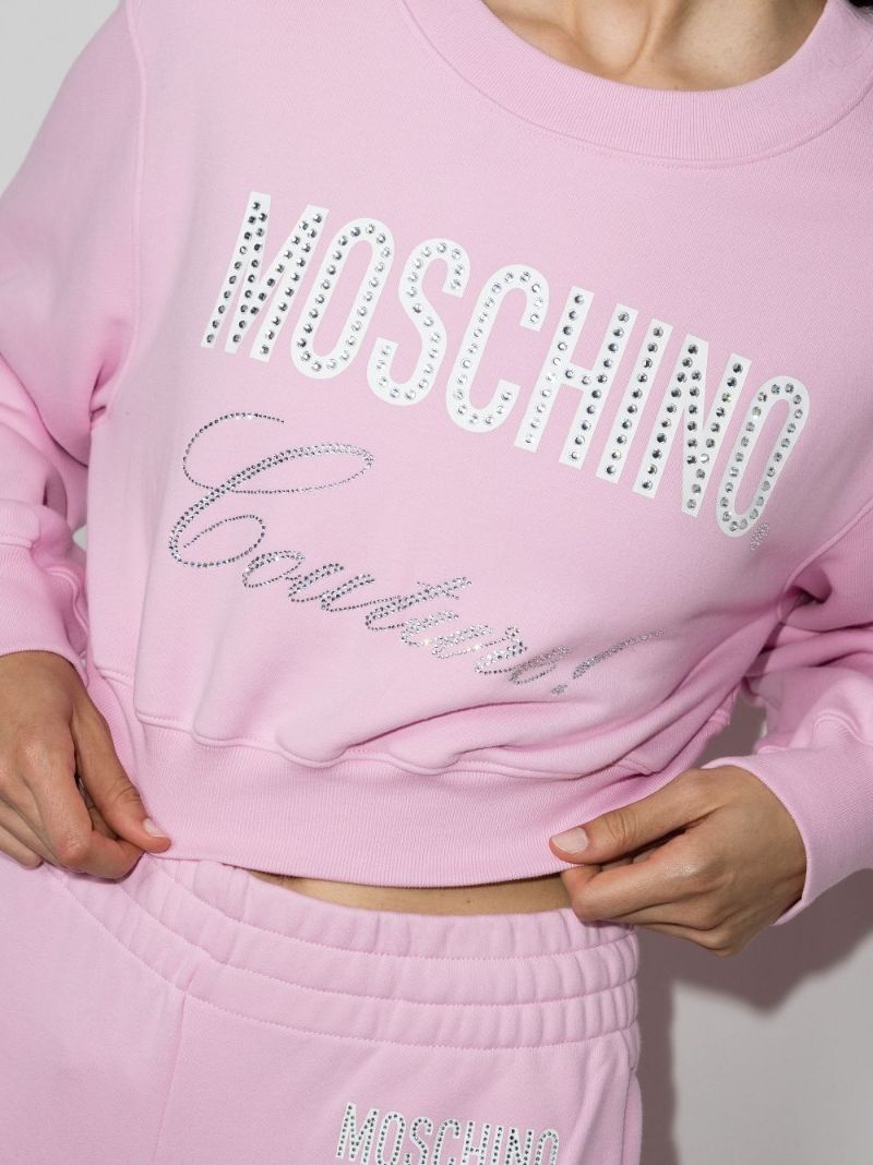 Relaxed Logo Cropped Sweatshirt