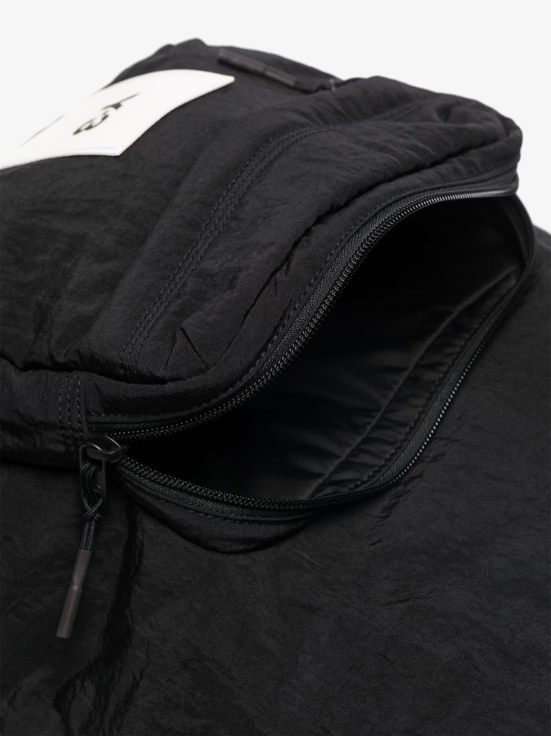 Black Logo Patch Backpack