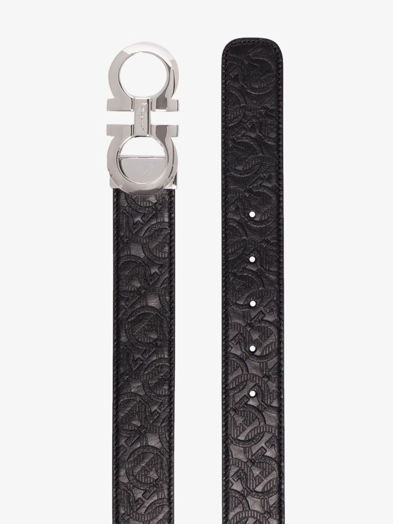 Gancini Reversible Embossed Belt