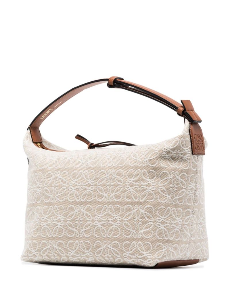 Neutral Cubi Medium Anagram Shoulder Bag