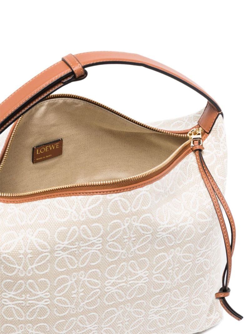 Neutral Cubi Medium Anagram Shoulder Bag