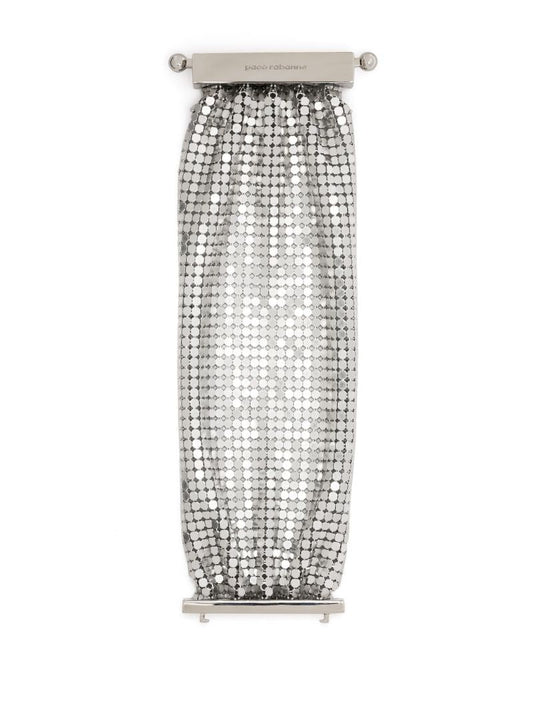 Silver-tone Pixel Chainmail Bracelet