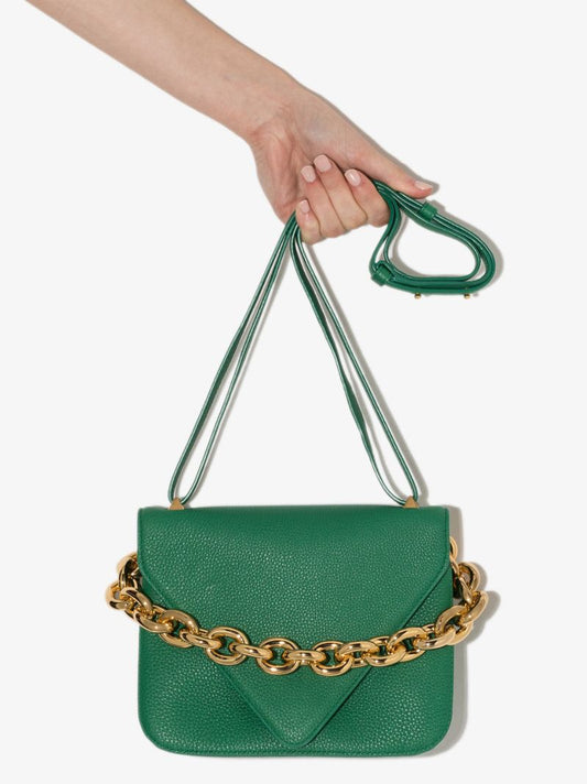 Green Mount Small Leather Shoulder Bag