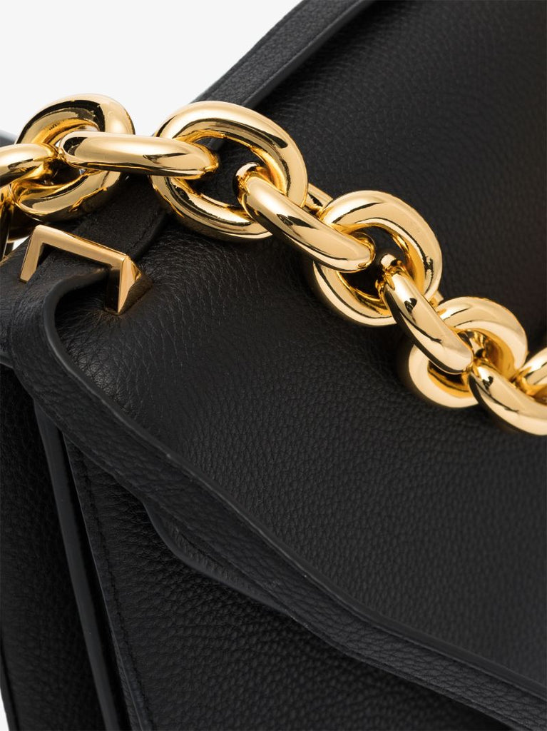 Black Mount Small Leather Shoulder Bag