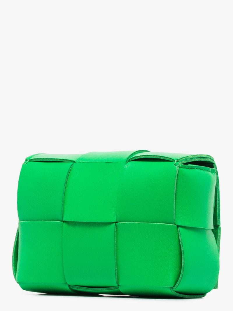 Green Cassette Leather Mini Bag