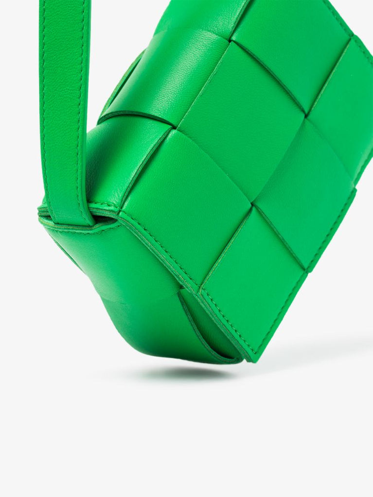 Green Cassette Leather Mini Bag