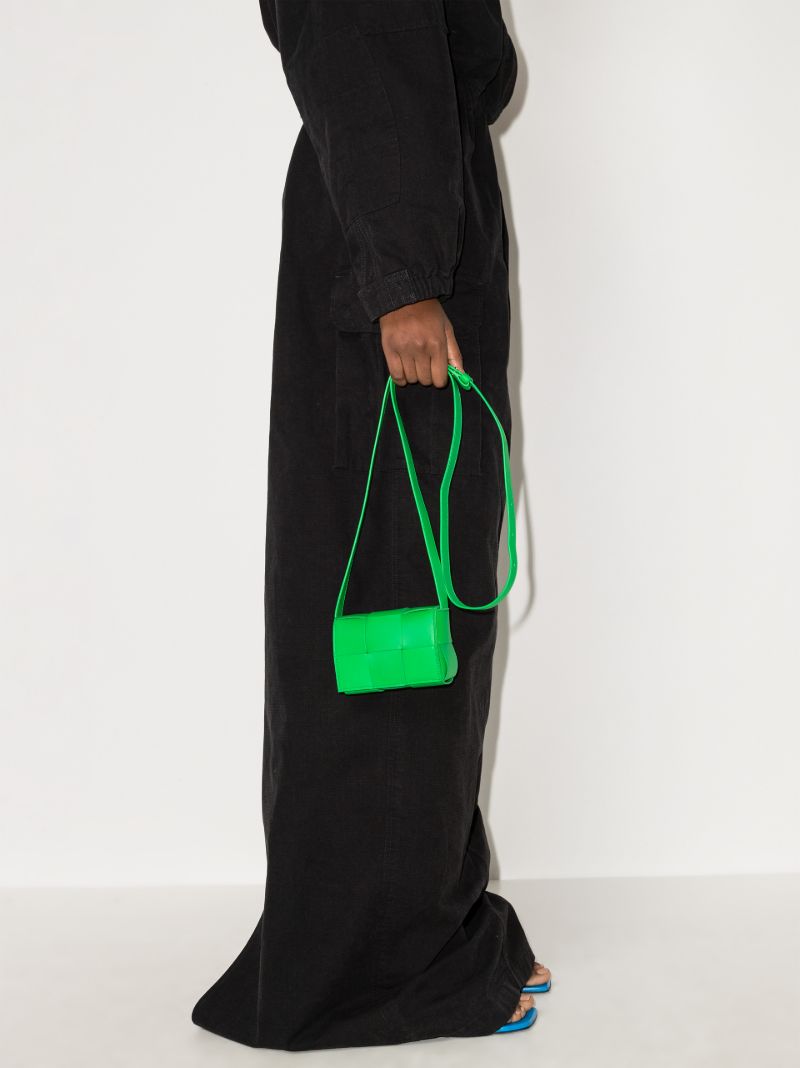 Green Cassette Leather Mini Bag