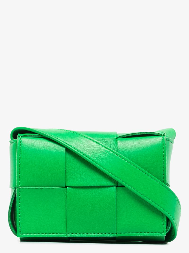 Green Cassette Leather Mini Bag