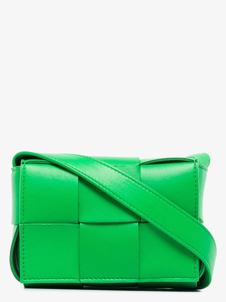 Green Cassette Leather Mini Bag