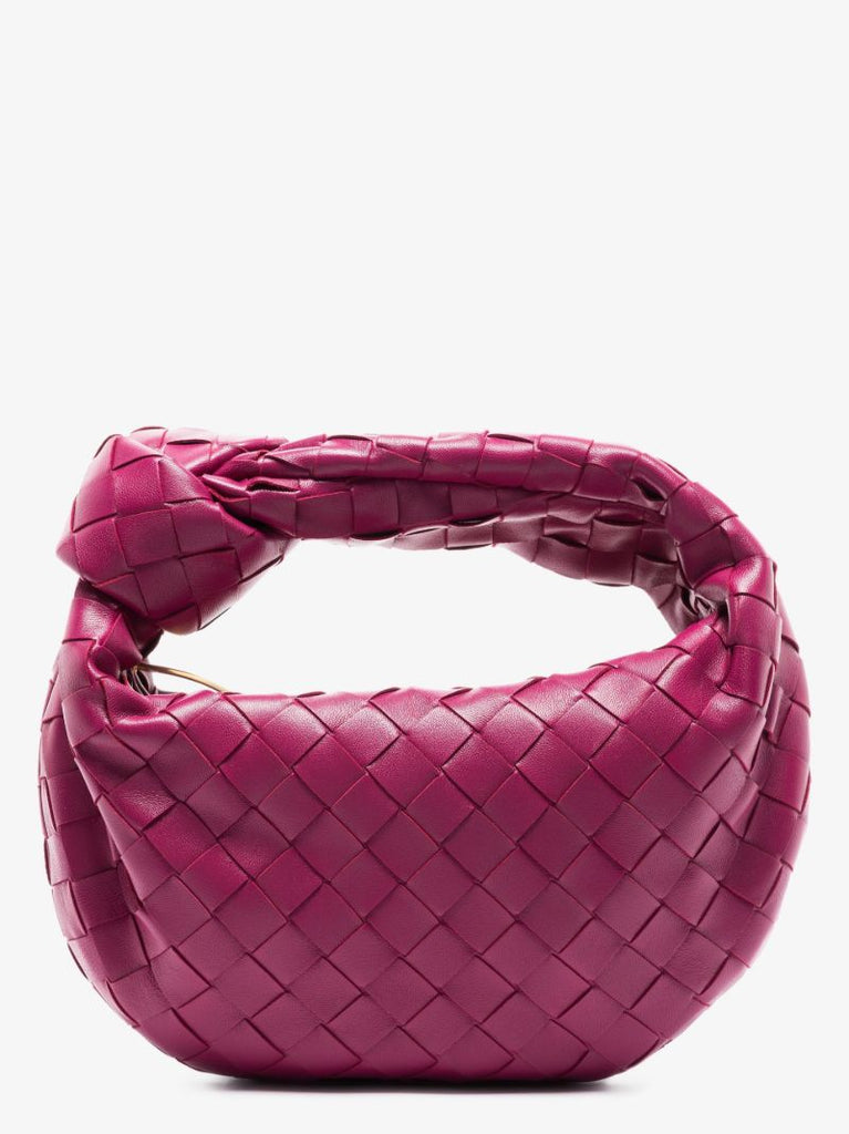 Purple Jodie Mini Leather Clutch Bag