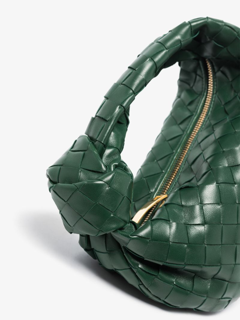 Green the Mini Jodie Leather Clutch Bag