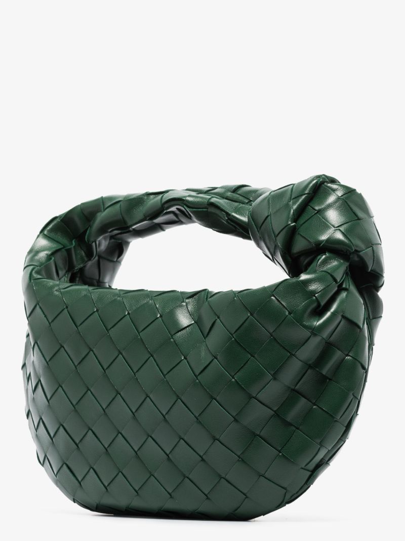 Green the Mini Jodie Leather Clutch Bag