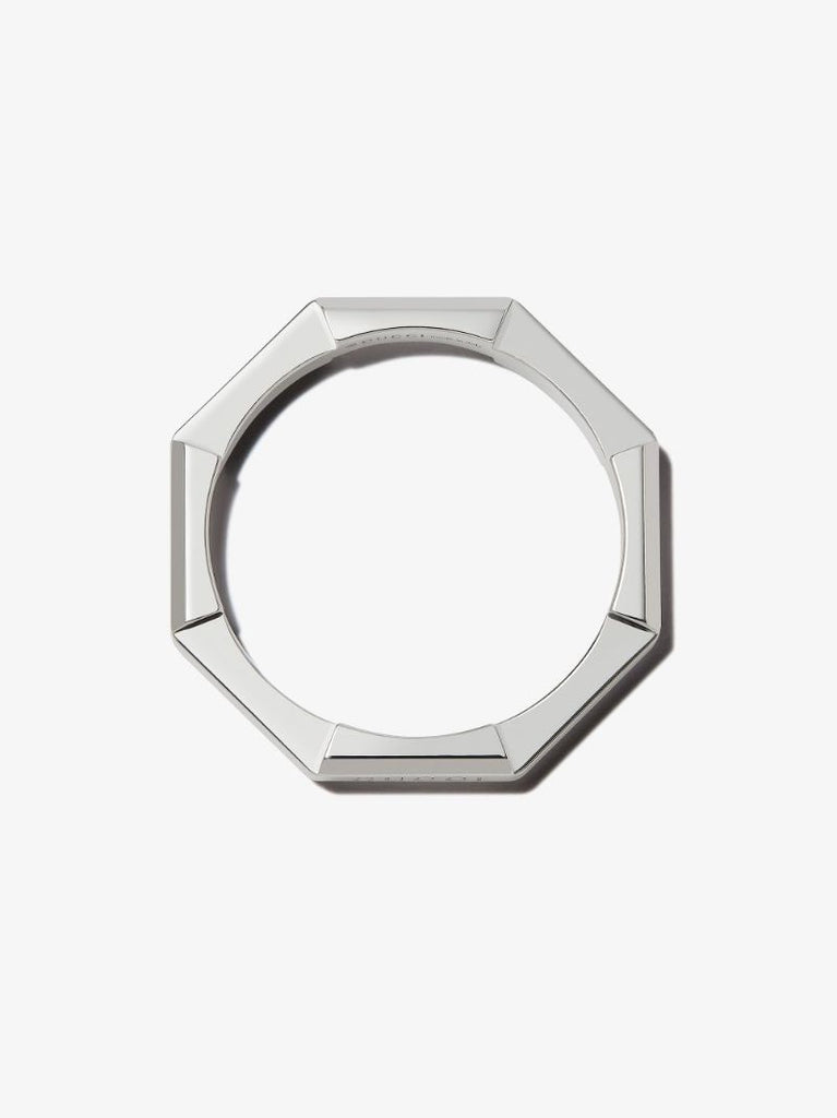 18k White Gold Link to Love Mirrored Ring