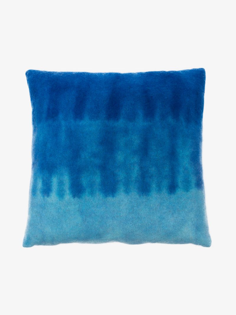 Blue Gradient Heavy Cashmere Cushion