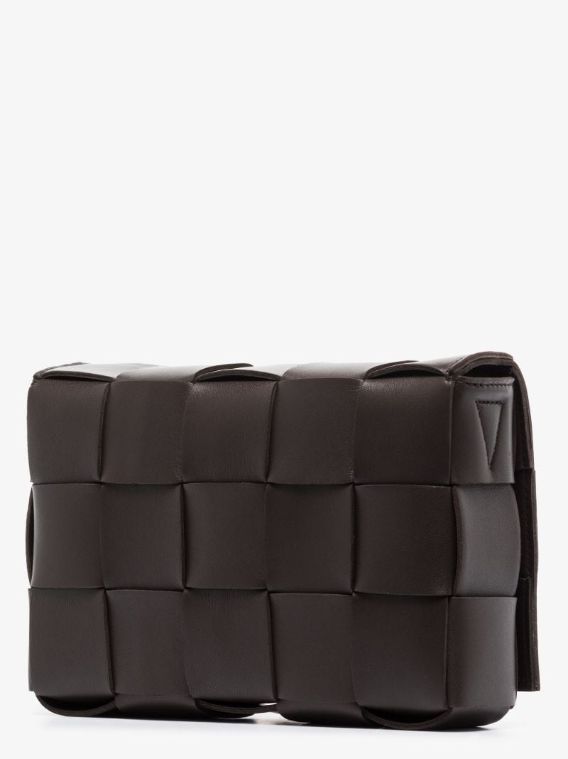 Brown Cassette Leather Shoulder Bag