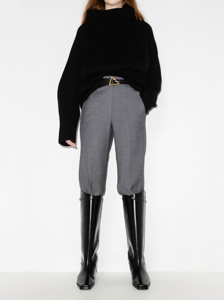Black Leather Riding Boots