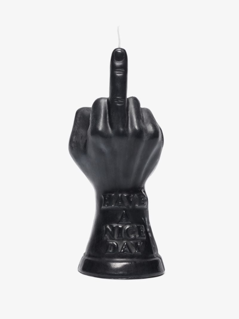 Black Middle Finger Candle