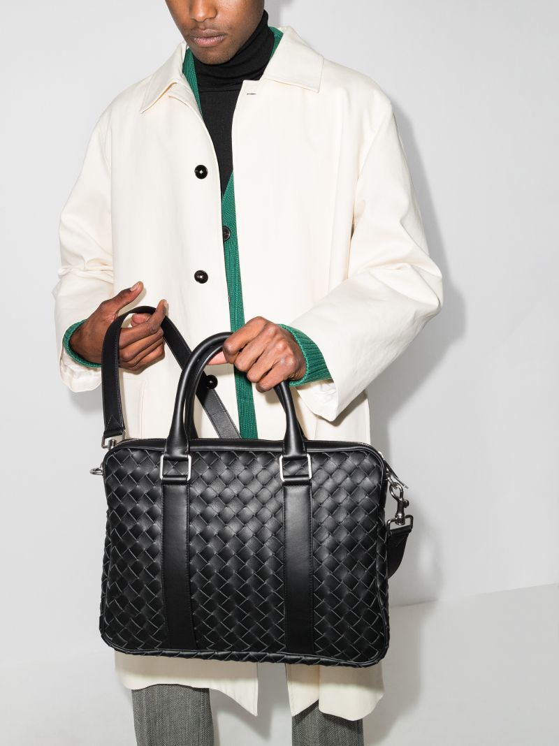Black Classic Leather Briefcase