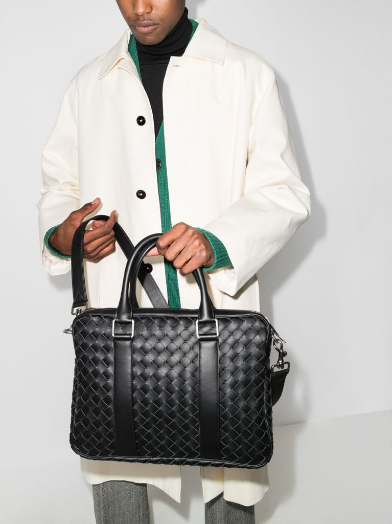Black Classic Leather Briefcase