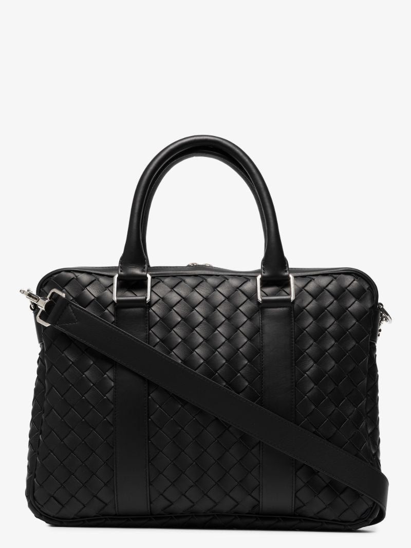 Black Classic Leather Briefcase