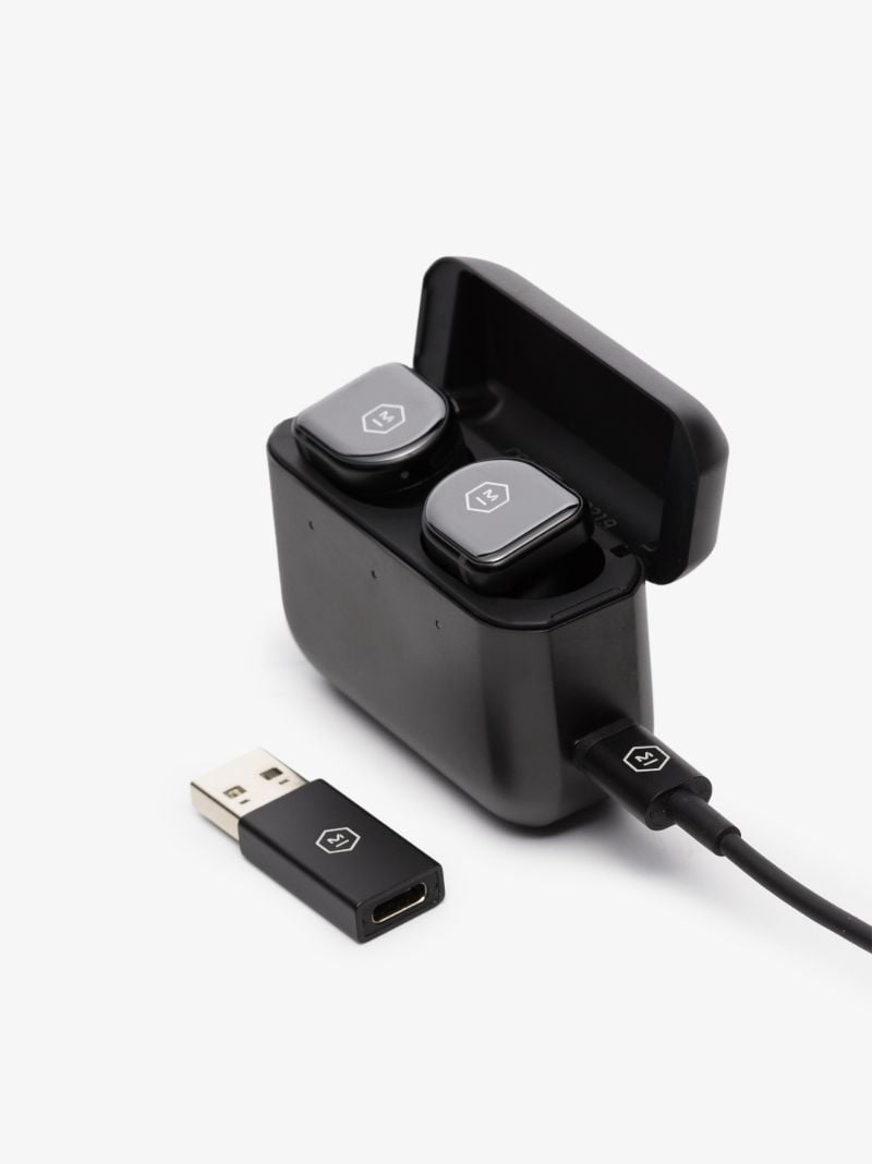 Black Mw08 True Wireless Earphones