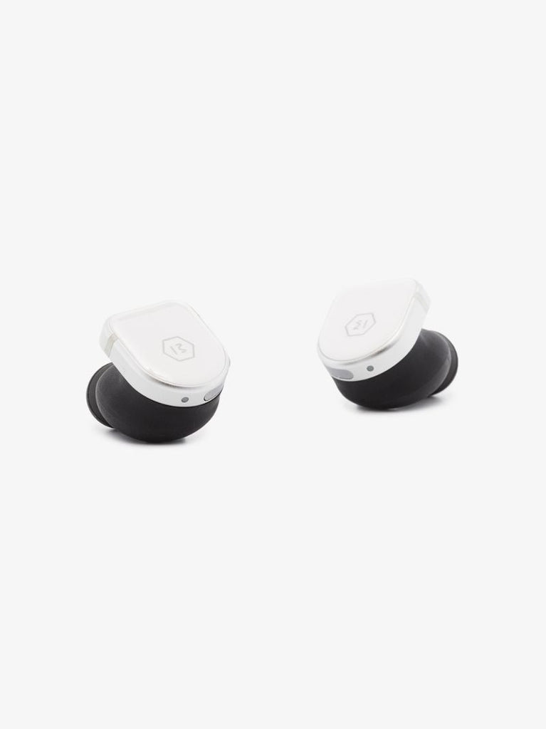 White Active Noise-cancelling Wireless Earphones