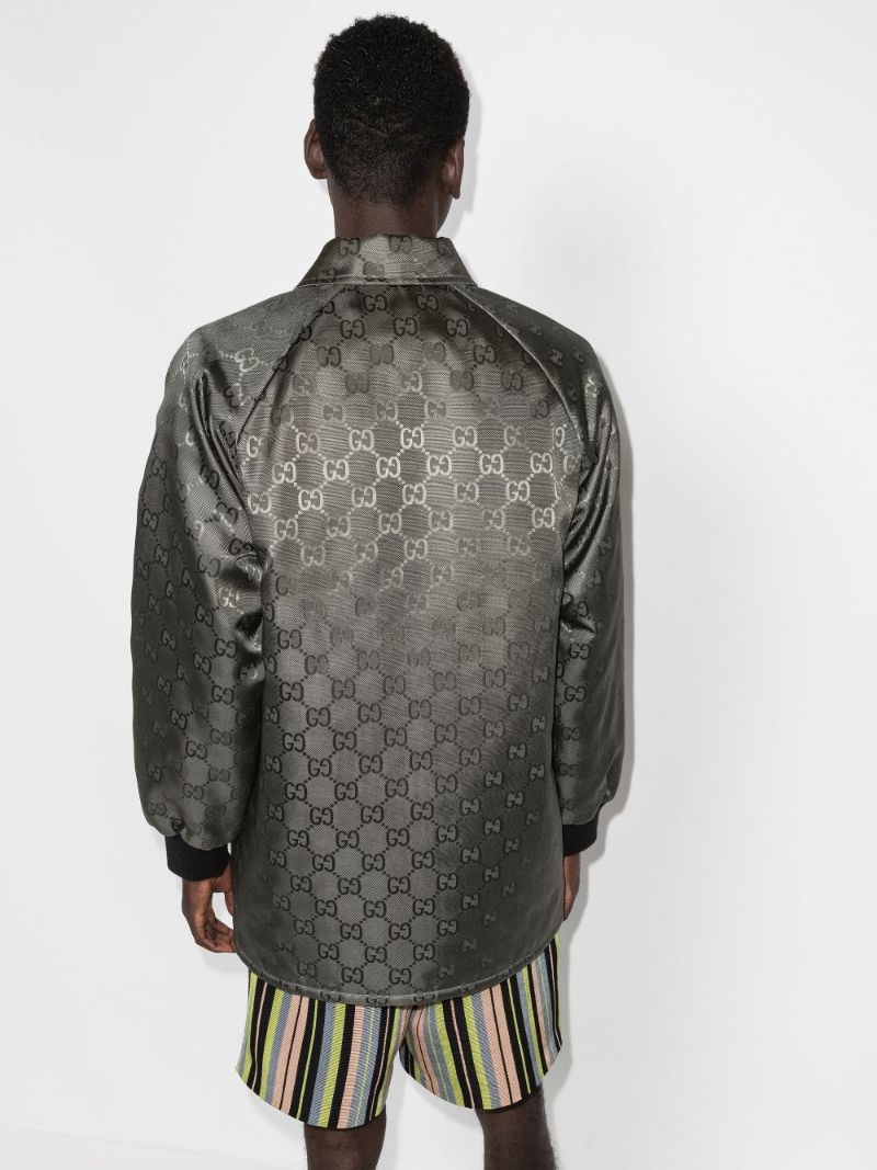 Grey Off the Grid Monogrammed Coach Jacket