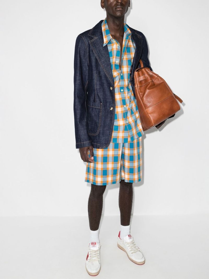 X Freya Hartas Animal Embroidered Check Shirt