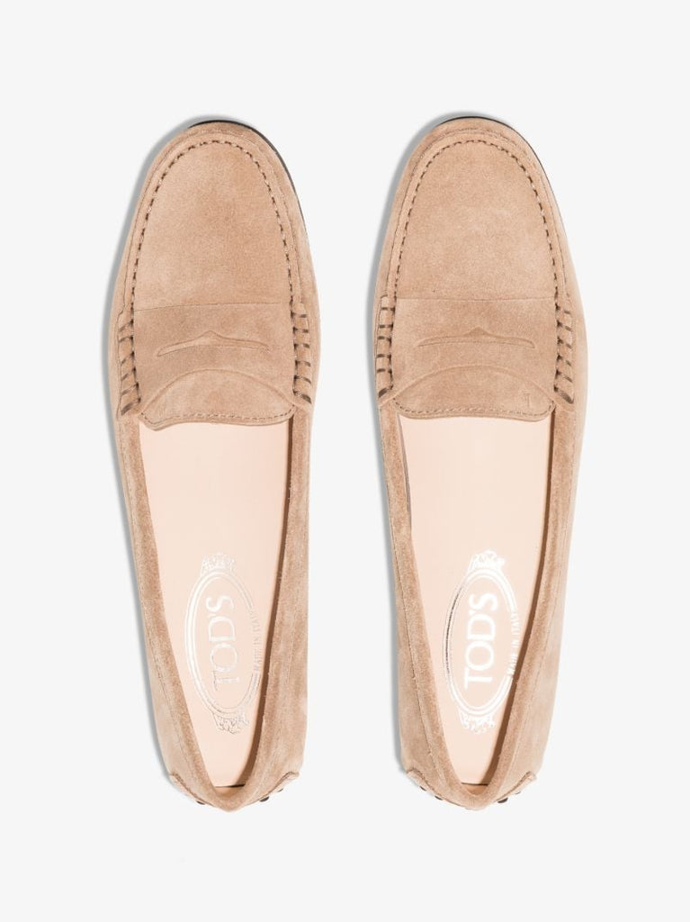 Neutral City Gommino Suede Loafers